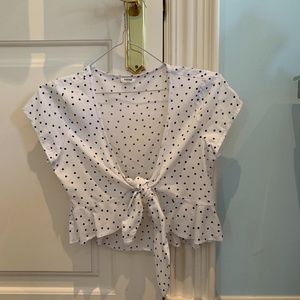 Polka Dot Tie Top